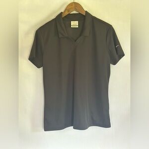 Women’s Large Black Nike Golf Dri Fit Polo